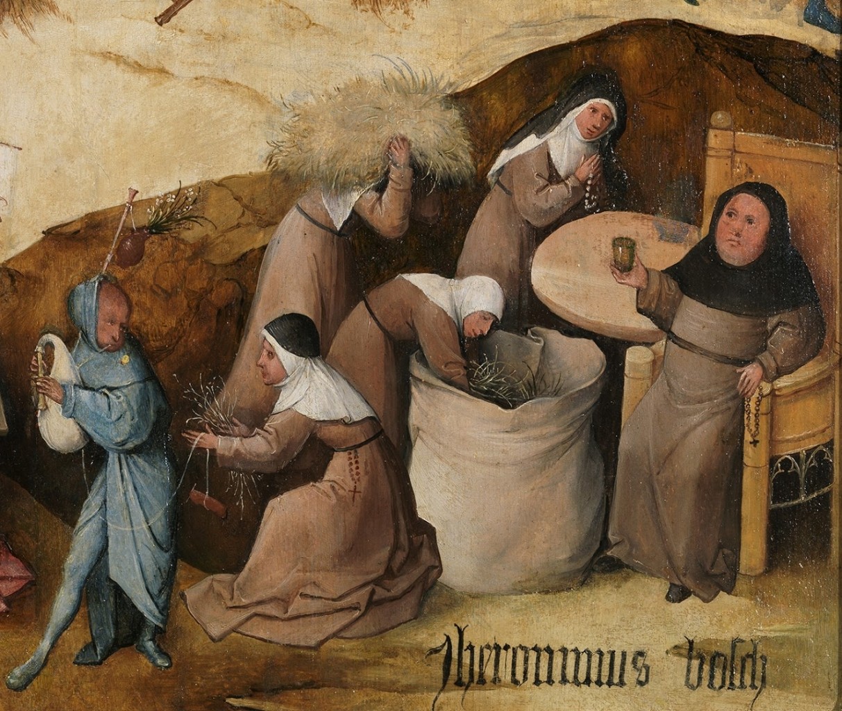 Jheronimus Bosch. Dettaglio trittico.Carro di fieno_02