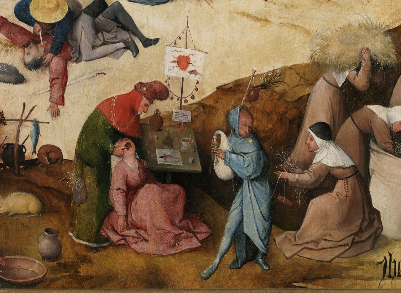Jheronimus Bosch. Dettaglio trittico.Carro di fieno_05