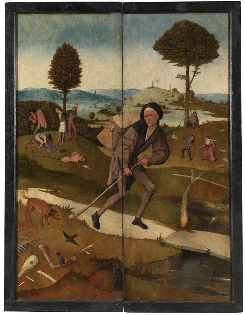 Jheronimus Bosch.Dettaglio Trittico. Carro di fieno