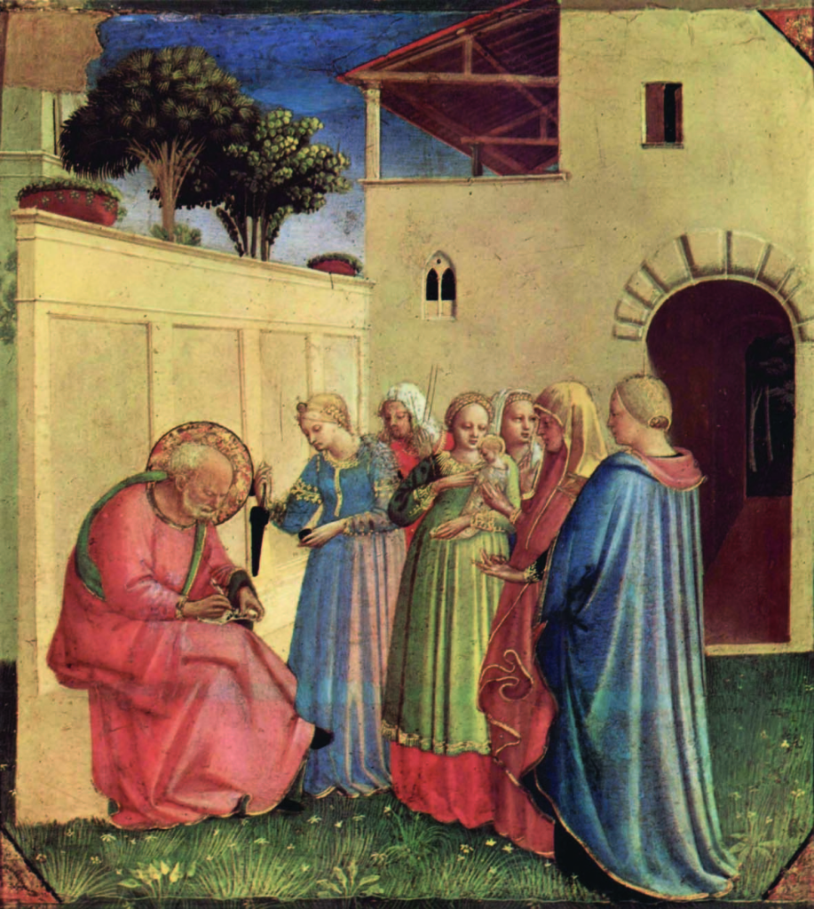Beato Angelico_Imposizione del nome al Battistam