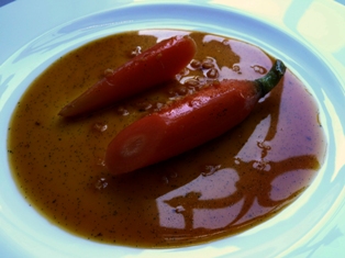 CAROTE CON ARANCIA, ZENZERO E PISTACCHIO