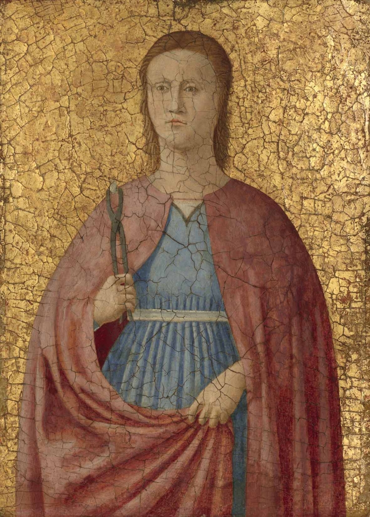 Attributed to Piero della Francesca, Saint Apollonia, Italian, c. 1416/1417 - 1492, c. 1455/1460, tempera on panel, Samuel H. Kress Collection
