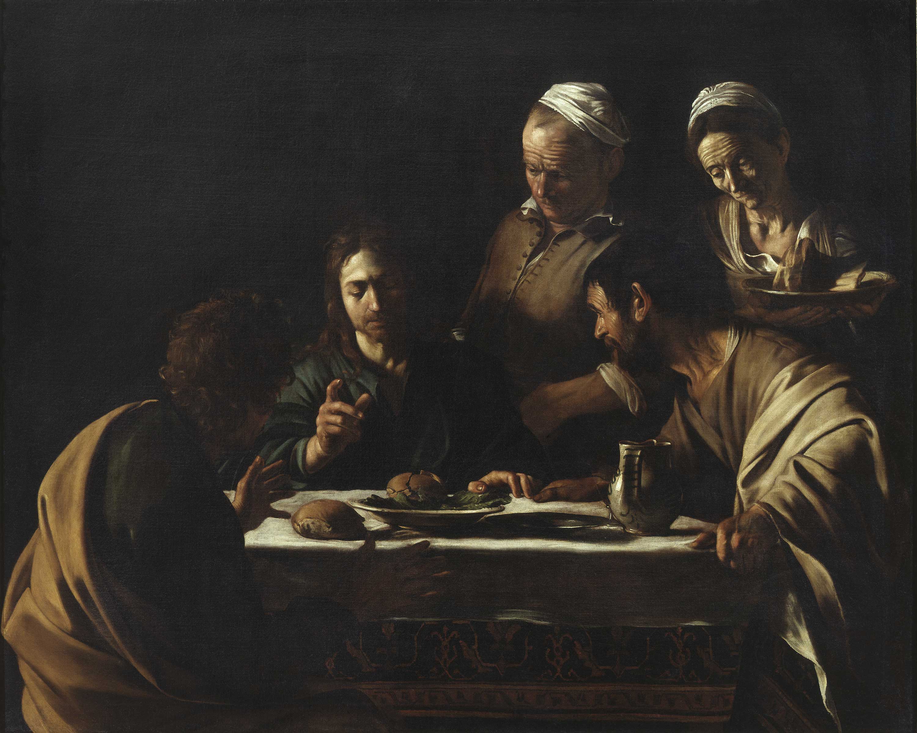 Caravaggio cena in Emmaus design quadro stampa tela dipinto telaio arredo casa 