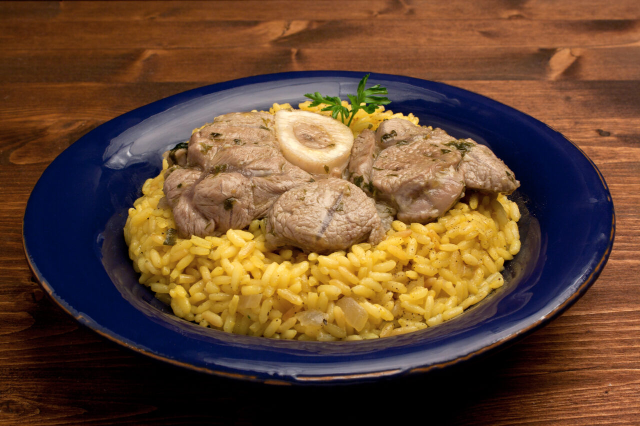 ossobuco e risotto alla milanese