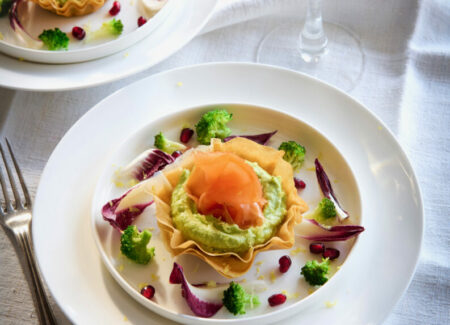 Crostatine con mousse di broccoli